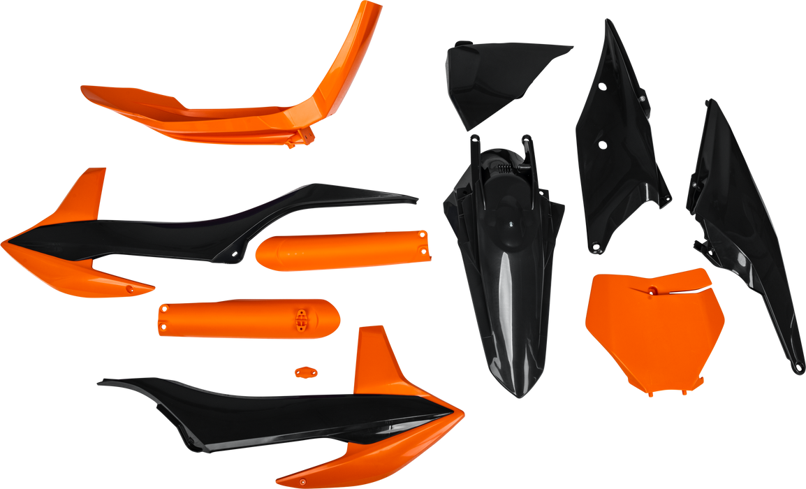 Acerbis Full Plastic Kit (Dark Blue/Orange) For 19-22 KTM 250SXF