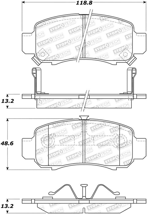 StopTech Street Brake Pads 308.0832