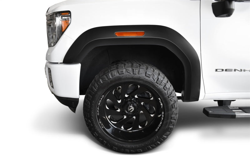 Bushwacker 20-21 GMC Sierra 2500HD Extend-A-Fender Style Flares Front 4pc Black 40988-02