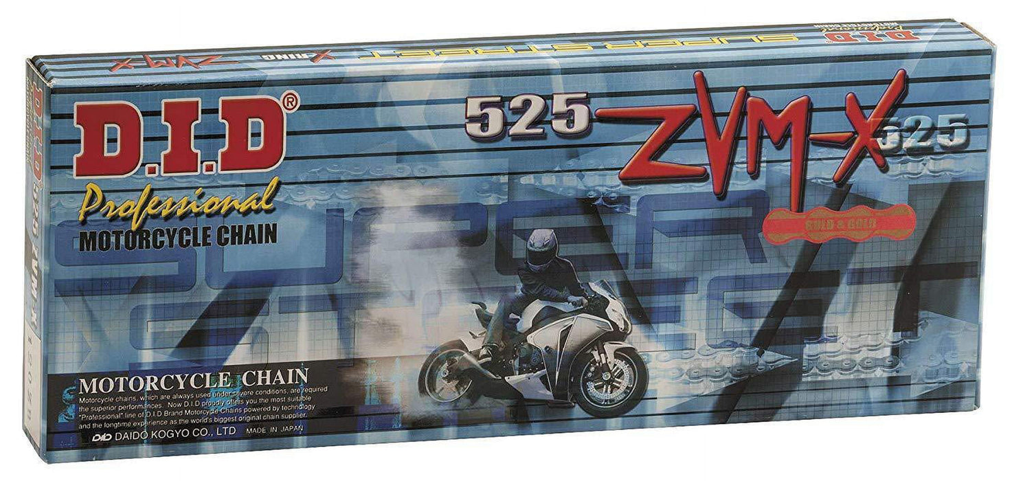 D.I.D 525ZVM-X Super Street 120 Link Chain Gold