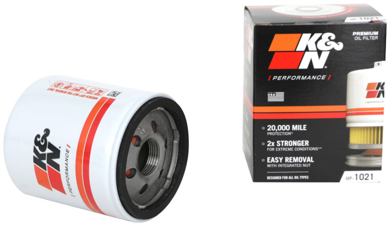 K&N Premium Wrench-Off Oil Filter HP-1021