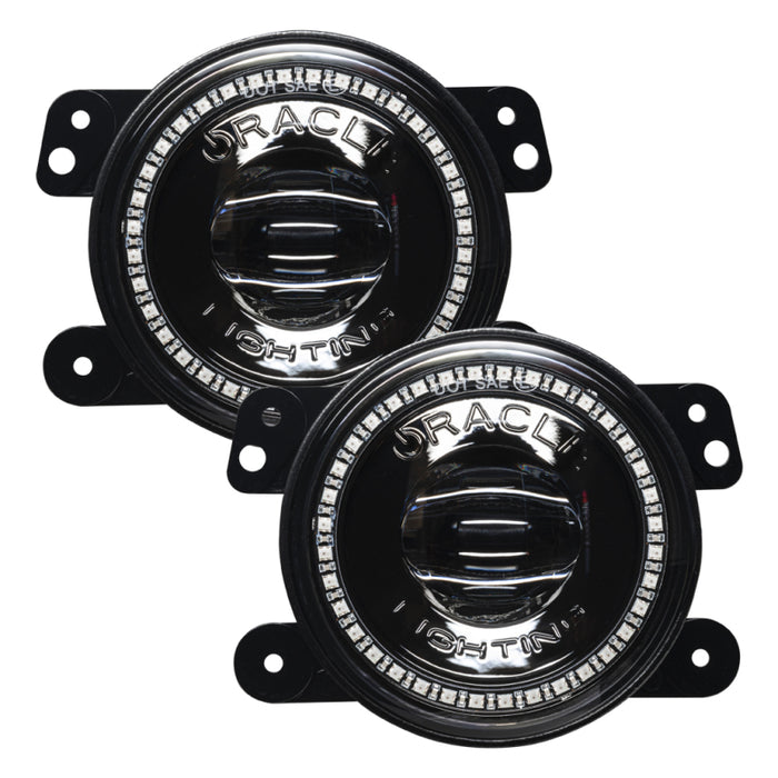 Oracle compatible with Jeep Wrangler JK/JL/JT High Performance W LED Fog Lights ColorSHIFT Dynamic SEE WARRANTY 5846-332