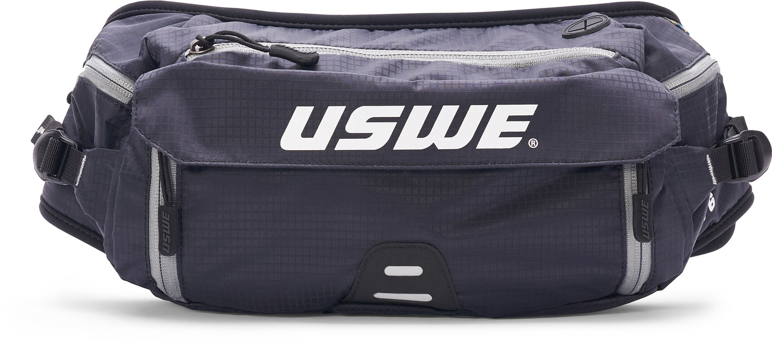 USWE Unisex - Adult's Prime Zulo 2 Hydration Belt, Black, 1 Size