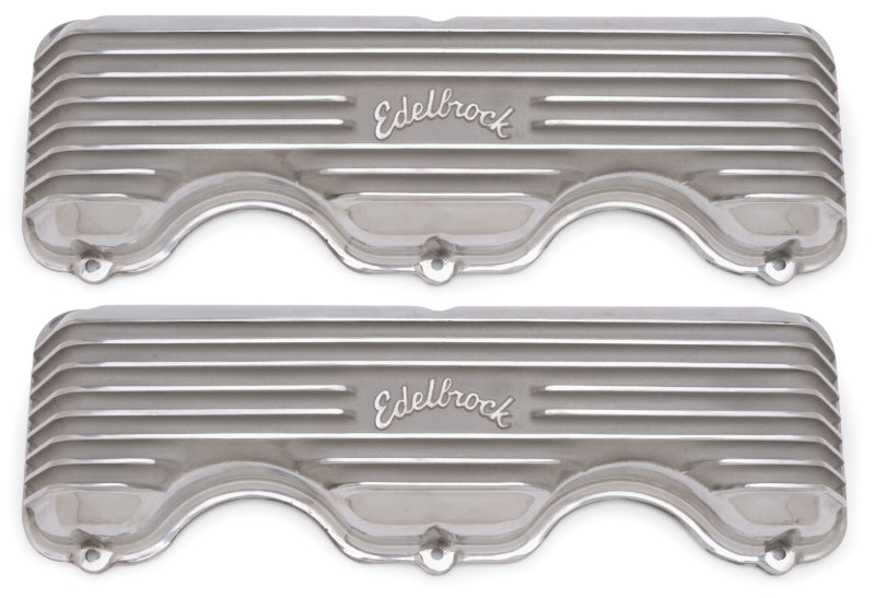 Edelbrock Valve Cover Classic Series Chevrolet W 348/409 CI V8 Polshed 4140