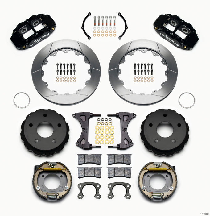 Wilwood Narrow Superlite 4R Rear P-Brk Kit 12.88in Small Ford 2.36in Off Bronco 5 x 5.50 140-13321