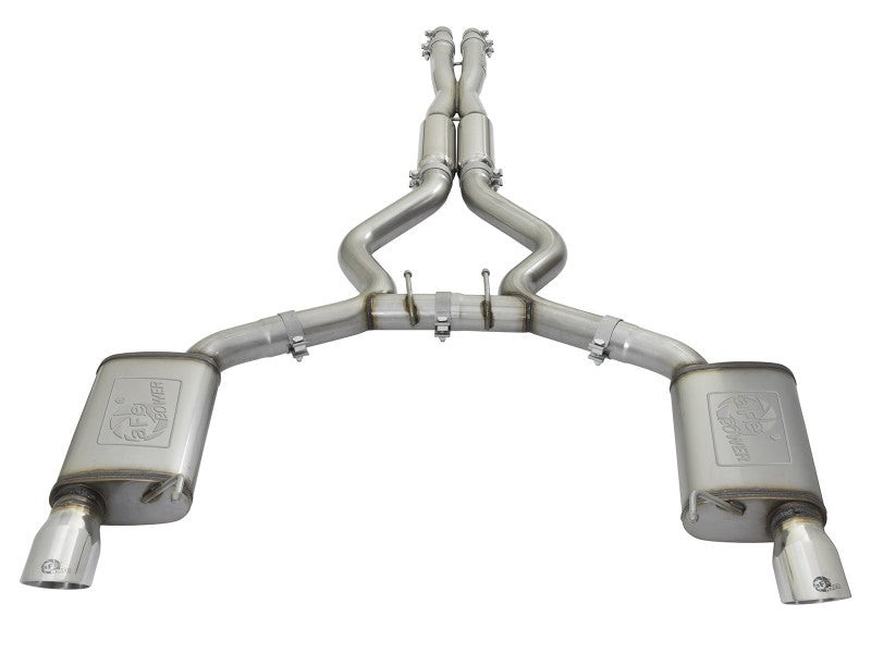 aFe 20-22 Audi RS6 Avant V8 4L(tt) MACH Force-Xp 3in to 2.5in 304 SS Cat-Back Exhaust w/Polished Tip 49-36448-P