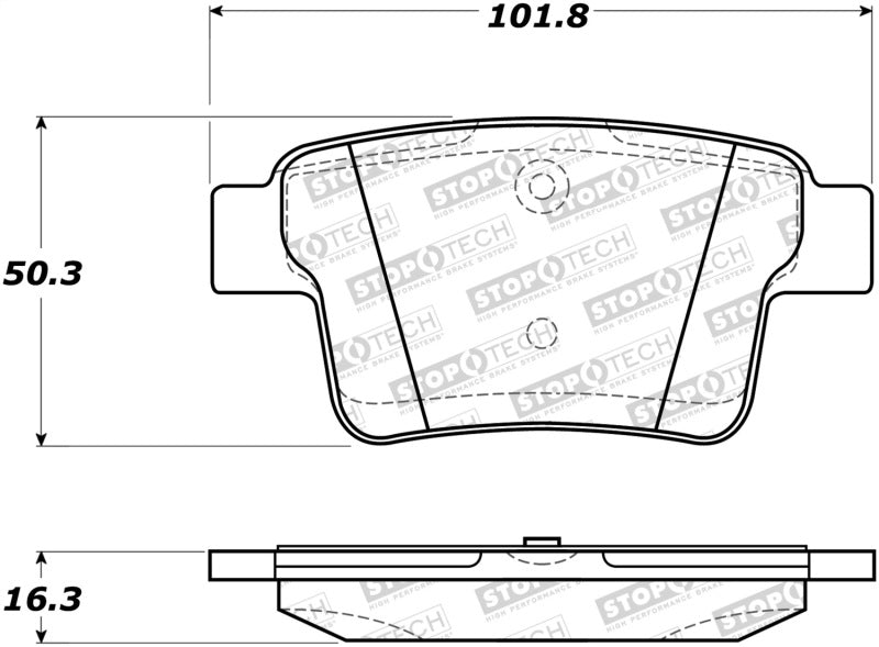 StopTech Street Brake Pads 308.1071