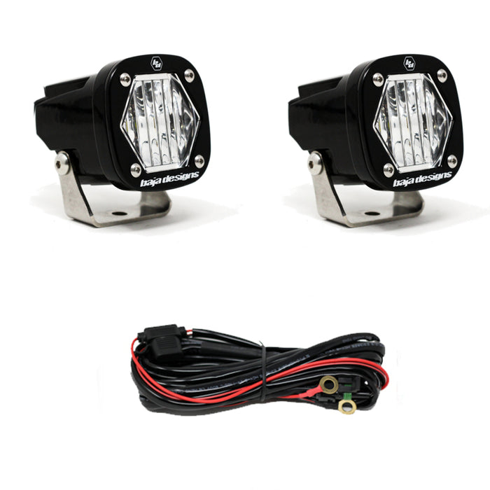 Baja Designs S1 Wide Cornering LED Light w/ Mounting Bracket Pair 387805