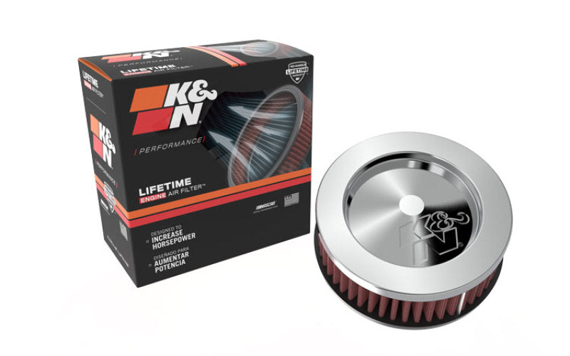 K&N Universal Clamp-On Air Intake Filter: High Performance, Premium, Washable, Replacement Air Filter: Flange Diameter: 2.4375 In, Filter Height: 2 In, Flange Length: 0.625 In, Shape: Round, RC-0850