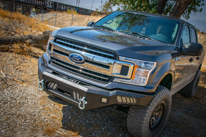 DV8 Offroad 2018+ Ford F-150 Front Bumper w/ Light Holes FBFF1-08