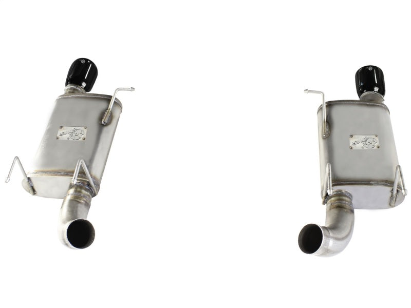 aFe MACHForce XP Exhaust 11-14 Ford Mustang GT V8-5.0L 3in. Stainless Steel Axle-Back w/Black Tips 49-43052-B