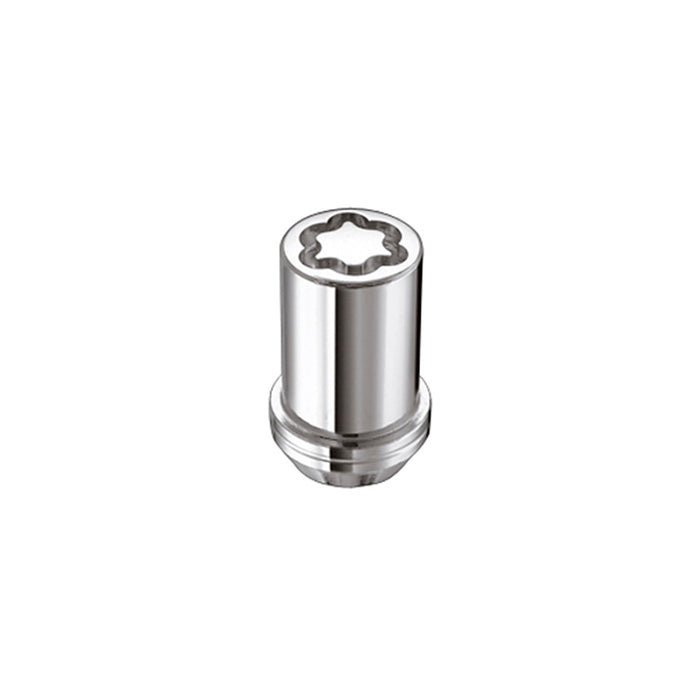 McGard Wheel Lock Nut Set 4pk. (Tuner / Cone Seat) M12X1.25 / 13/16 Hex / 1.24in. Length Chrome 25254