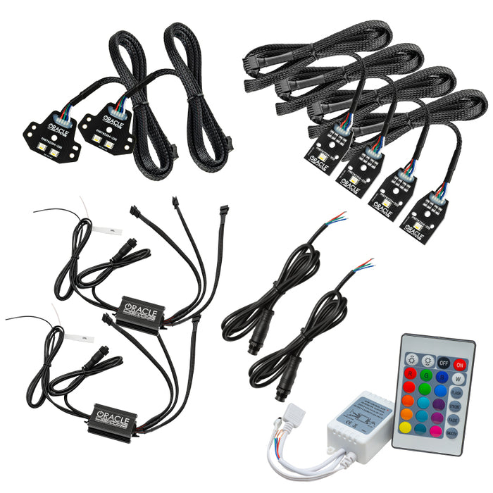 Oracle 15-21 Compatible with Dodge Charger RGB+W DRL Headlight DRL Kit ColorSHIFT w/ Simple Cntrl SEE WARRANTY 1443-504