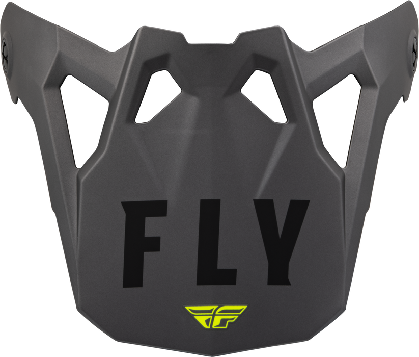 Fly Racing 73-87310L Formula Cp Slant Visor Black/Grey/Hi-Vis Md-2X