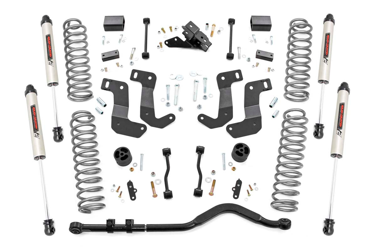 Rough Country 3.5 Inch Lift Kit C/A Drop Stage 1 V2 Fits Jeep Wrangler Jl (18-23) 66870