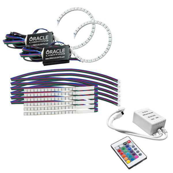 Oracle 18-21 Ford Mustang DRL Upgrade w/ Halo Kit ColorSHIFT w/ Simple Controller SEE WARRANTY 1348-504