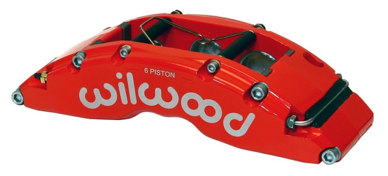 Wilwood Caliper-TC6R-Red 1.88/1.62/1.62in Pistons 1.38in Disc 120-14320-FSR