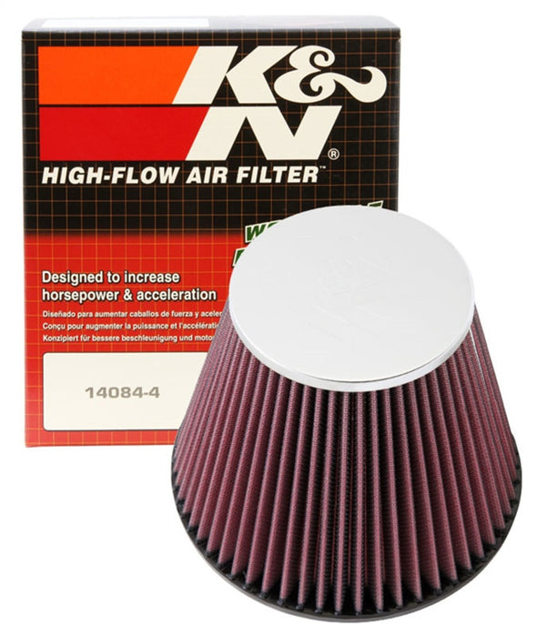 K&N Round Tapered Universal Air Filter 6in Flange ID x 7.5in Base OD x 4.5in Top OD x 6in H RF-1048