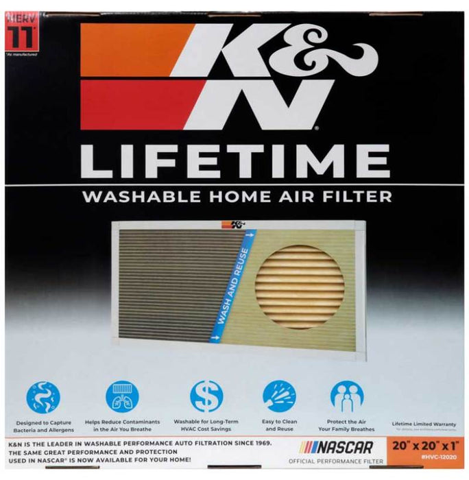 K&N HVAC Filter 20 x 20 x 1 HVC-12020