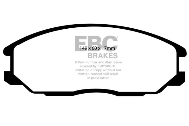 EBC 01-06 Hyundai Santa Fe 2.4 Ultimax2 Front Brake Pads UD864