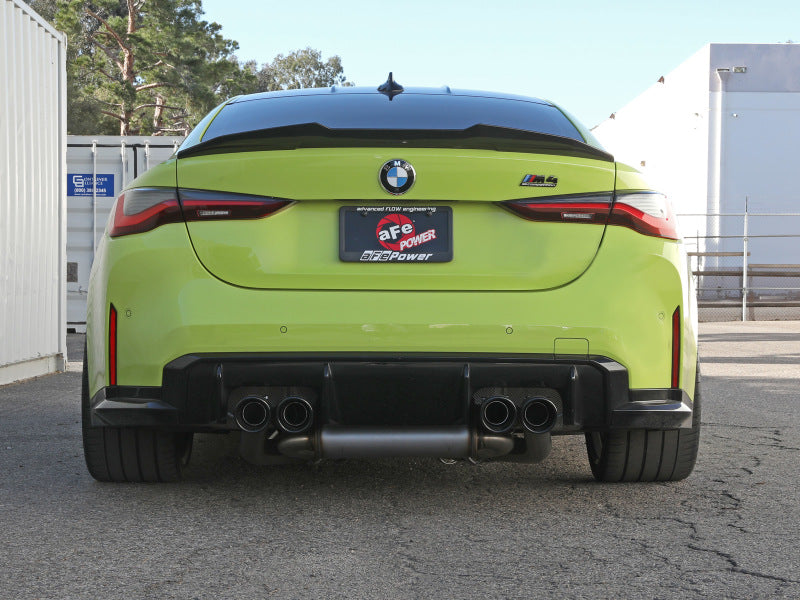 aFe MACHForce XP Exhausts Cat-Back SS 21 BMW M2 Competition L6-3.0L w/Black Tips 49-36351-B