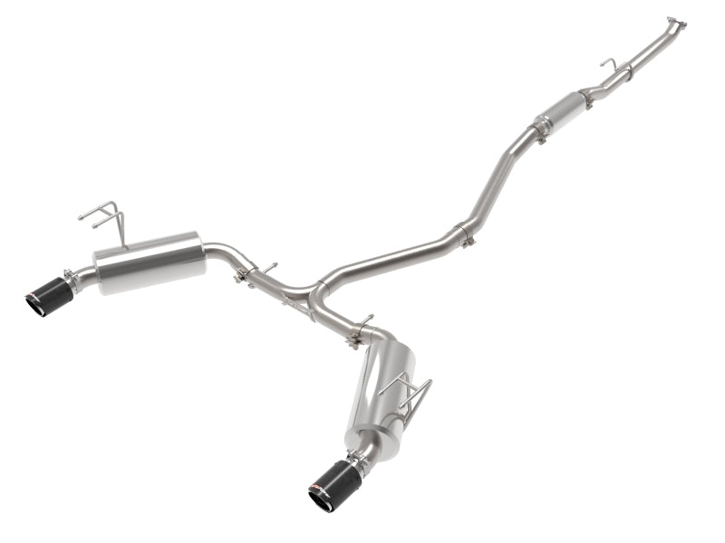 aFe Takeda 2.5in 304 SS Cat-Back Exhaust System w/CF Tips 2022+ Honda Civic L4-1.5L (t) 49-36628-C