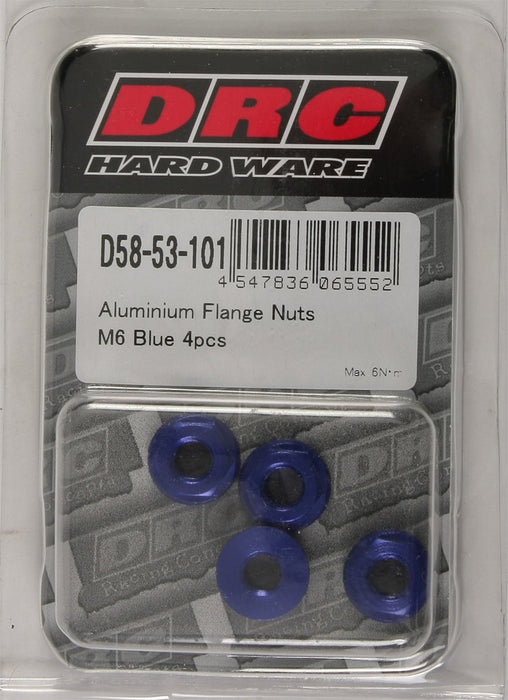 DRC Alumium Nuts Blue 4 Pack D58-53-101