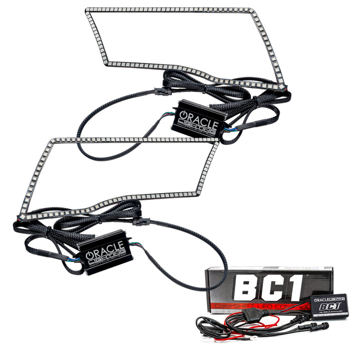 Oracle Compatible with Dodge Ram Sport 09-18 LED Headlight Halo Kit ColorSHIFT w/ BC1 Controller SEE WARRANTY 2250-335