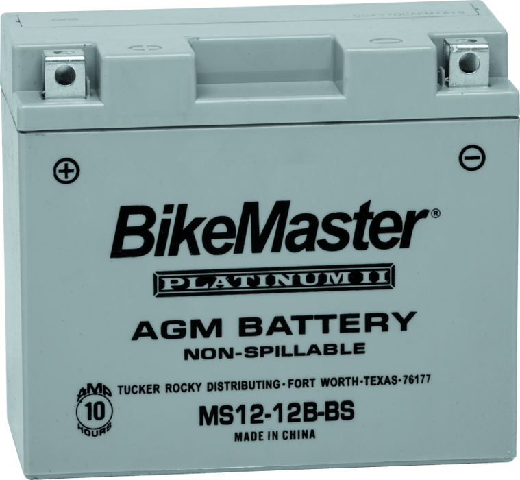 BikeMaster AGM Battery MS12-12B-BS 780762