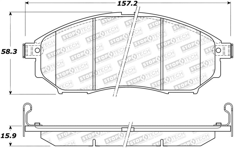 StopTech Street Brake Pads 308.08881