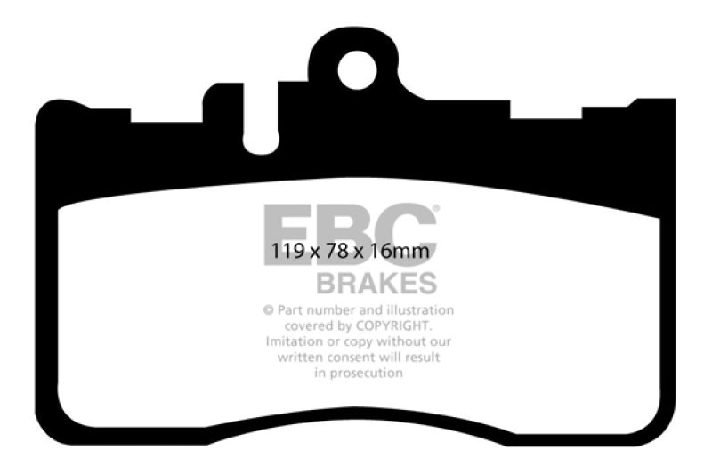 EBC 01-06 Lexus LS430 4.3 Yellowstuff Front Brake Pads DP41622R