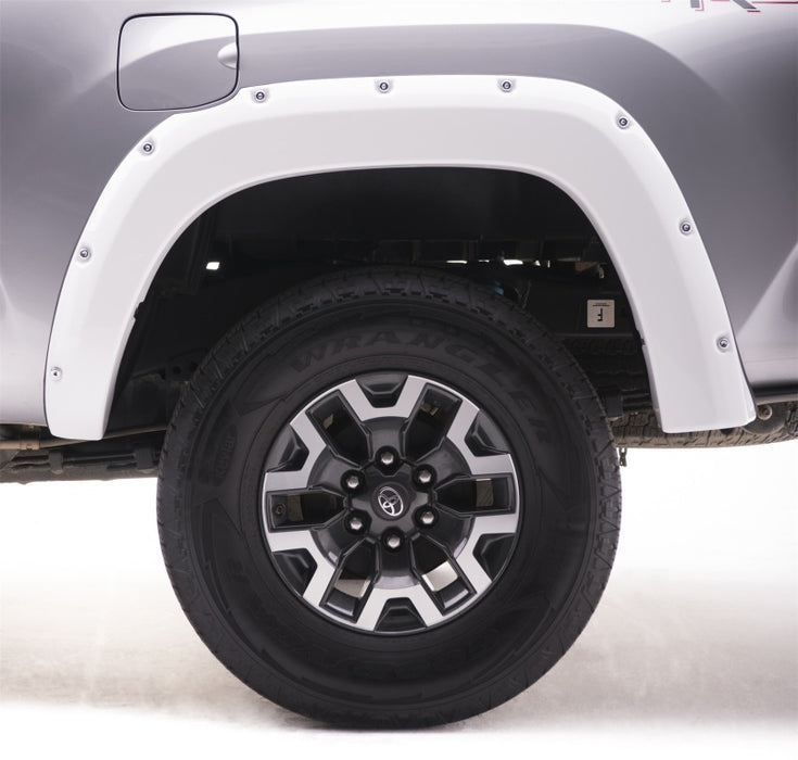 EGR 16+ Toyota Tacoma w/Mudflap Bolt-On Look Color Match Fender Flares Set Super White 795084-040