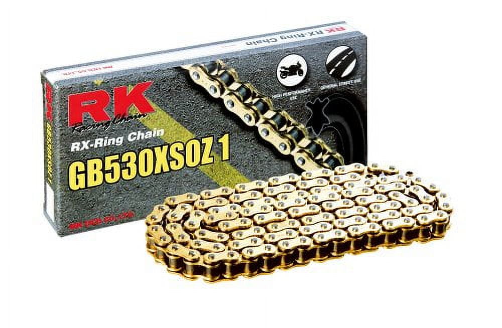 RK GB530XSOZ1 High Perform Street Sport RX-Ring Gold Motorcycle Chain 120 Link