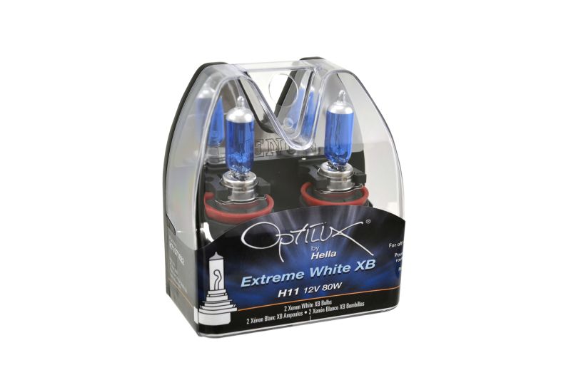 Hella Optilux XB Extreme Type H11 12V 80W Blue Bulbs Pair H71071032