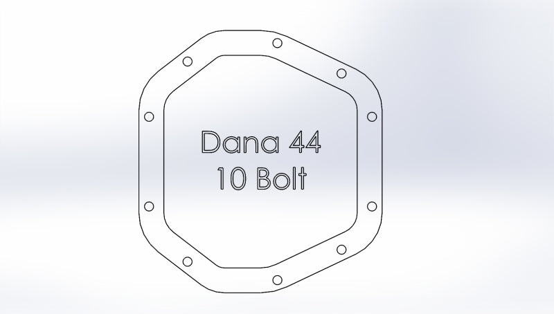 aFe Diff Cover 97-18 compatible with Jeep Wrangler (TJ/JK) ONLY Dana 44 Axle Front or Rear (Pro Series) 46-71110B