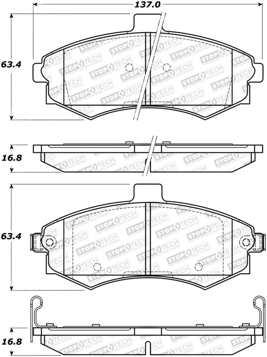 StopTech Street Brake Pads 308.0941