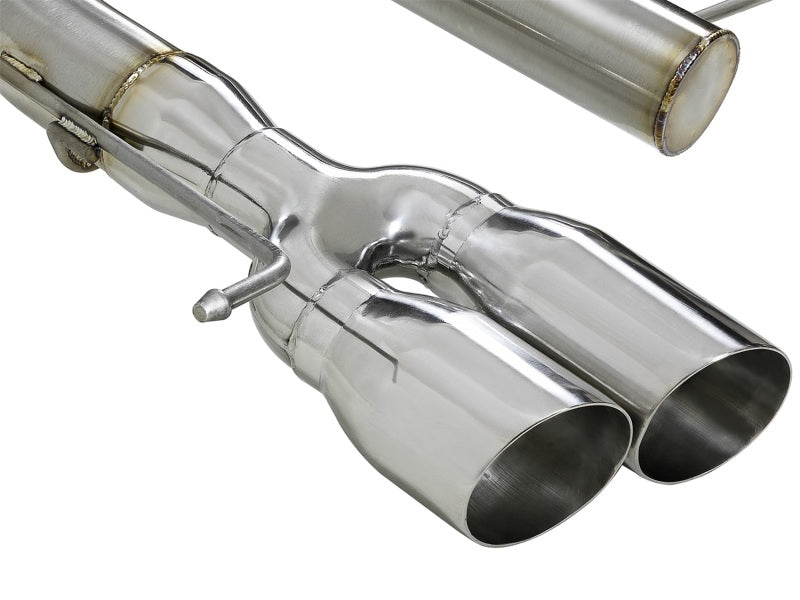 aFe MACHForce XP 08-13 BMW 135i L6-2.0L N54/N55 3in. 304 SS Axle-Back Exhaust w/Polished Tips 49-36302-P