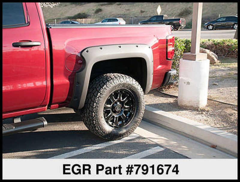 EGR 14+ Chev Silverado 5ft Bed Bolt-On Look Fender Flares Set 791674