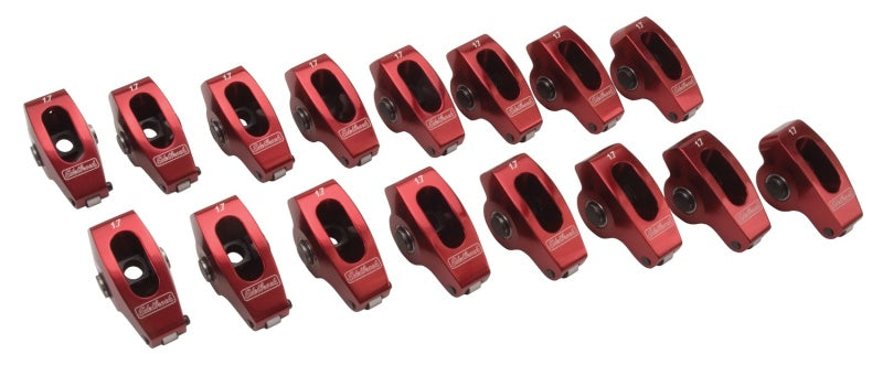 Edelbrock Rocker Arms Roller BBC 7/16In 1 7 1 Ratio Set of 16 77790