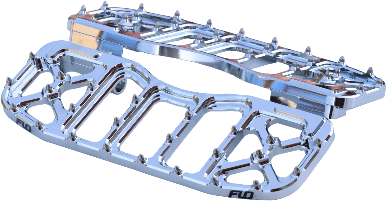 Flo Motorsports FPEG-800V5CR V5 Moto Floorboards - Chrome