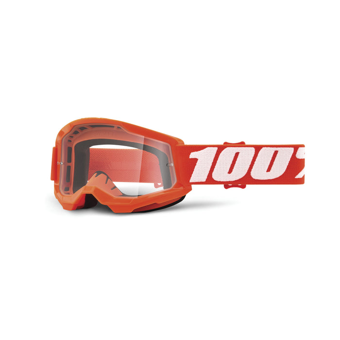 100% STRATA 2 JUNIOR Goggle Orange - Clear Lens