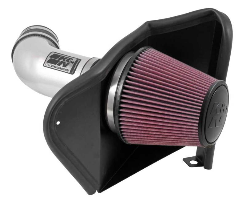 K&N 12-15 compatible with Jeep Grand Cherokee SRT 8 6.4L V8 High Flow Performance Intake Kit 77-1567KS