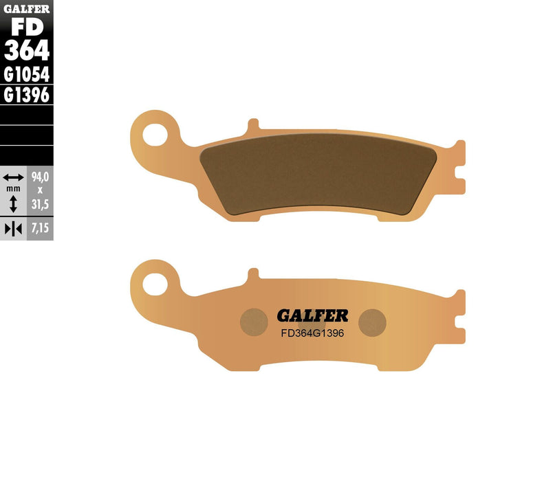 Galfer HH Sintered Brake Pads (Front G1396) Compatible With 08-19 YAMAHA YZ250