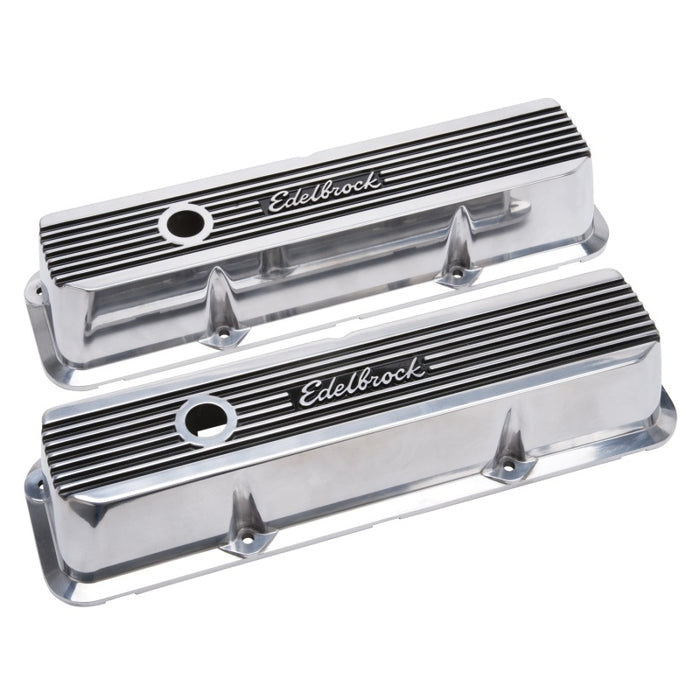 Edelbrock Valve Covers Elite II Ford FE 1958-76 Polished 4277