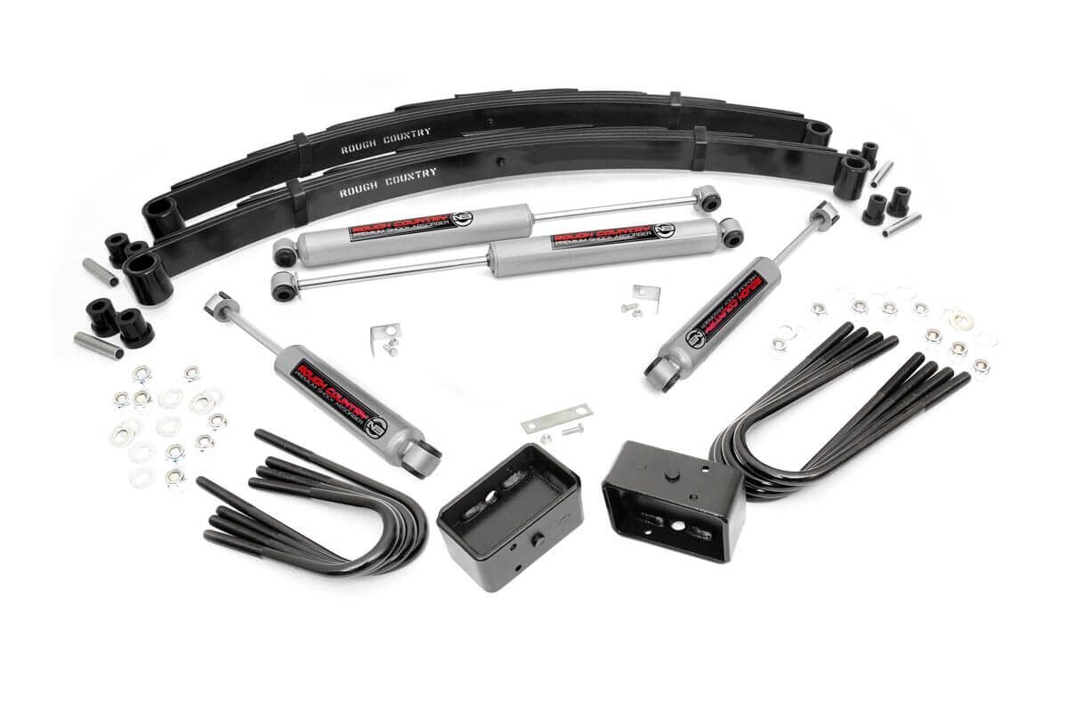 Rough Country 2 Inch Lift Kit Rear Blocks Fits GMC C15/K15 Truck/Half-Ton Suburban (73-76) 105N3