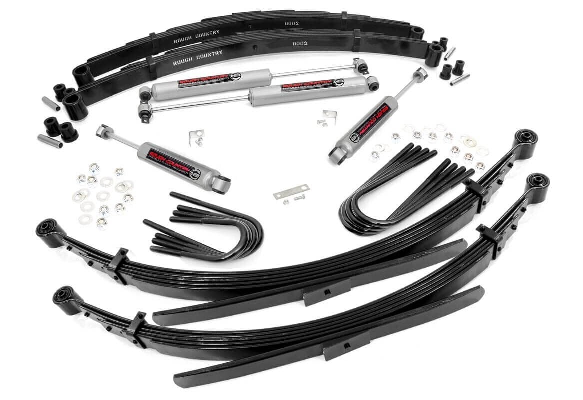 Rough Country 4 Inch Lift Kit 52" Rr Spring Fits GMC C15/K15 Truck/Half-Ton Suburban (69-72) 18030