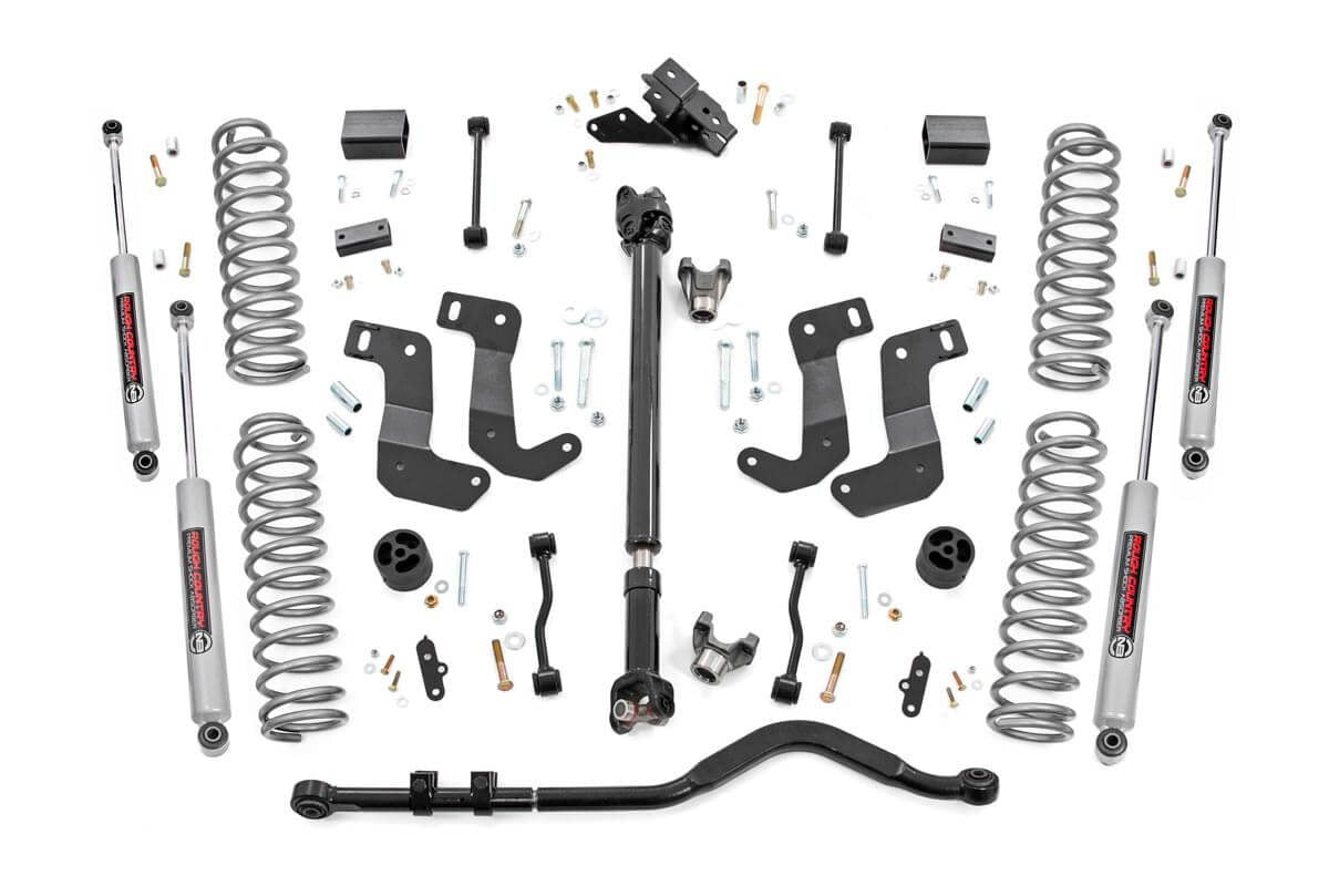 Rough Country 3.5 Inch Lift Kit C/A Drop Front D/S Fits Jeep Wrangler Jl Rubicon (18-23) 90530