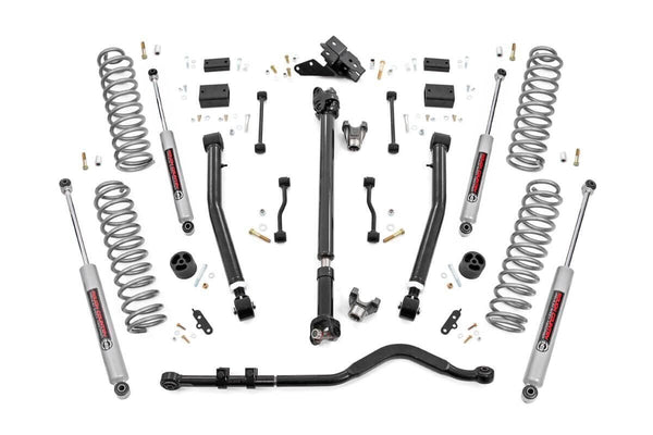 Rough Country 3.5 Inch Lift Kit Adj Lca Fr D/S Fits Jeep Wrangler Jl Rubicon (18-23) 90930