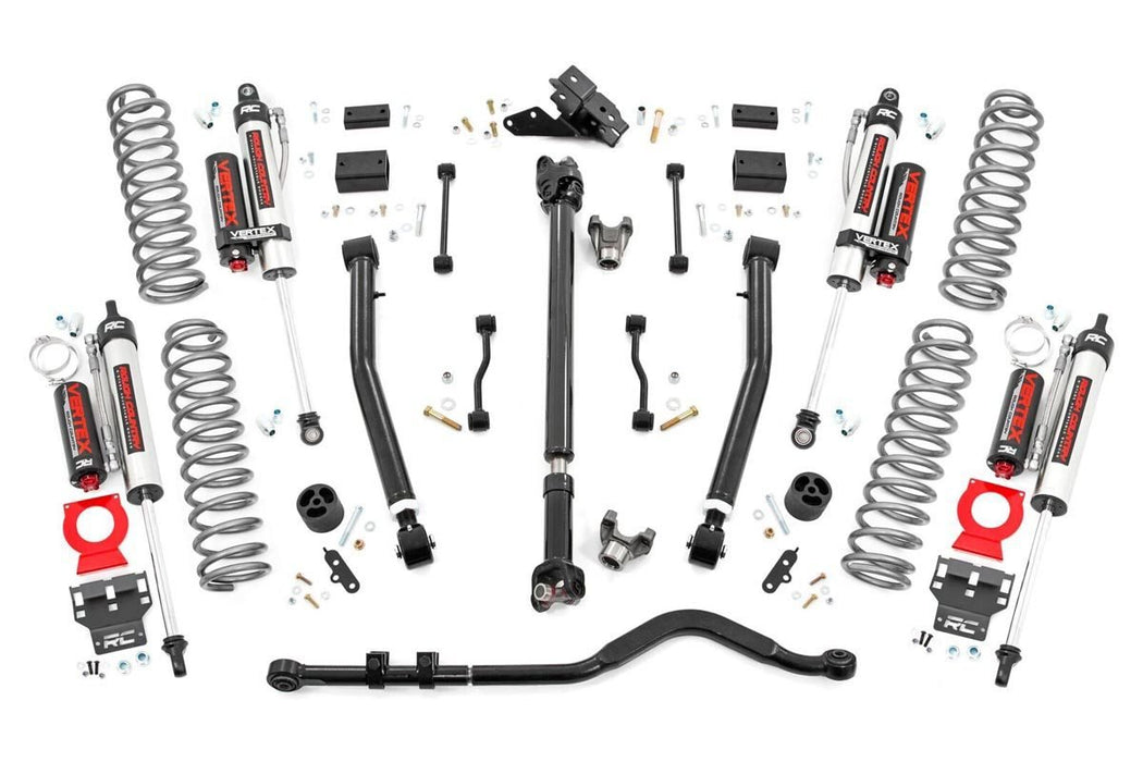 Rough Country 3.5 Inch Lift Kit Adj Lcafr D/S Vertex compatible with Jeep Wrangler Jl Rubicon (18-23) 90950