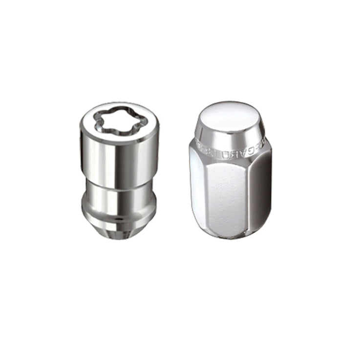 McGard 4 Lug Hex Install Kit w/Locks (Cone Seat Nut) M12X1.5 / 13/16 Hex / 1.5in. Length Chrome 84457